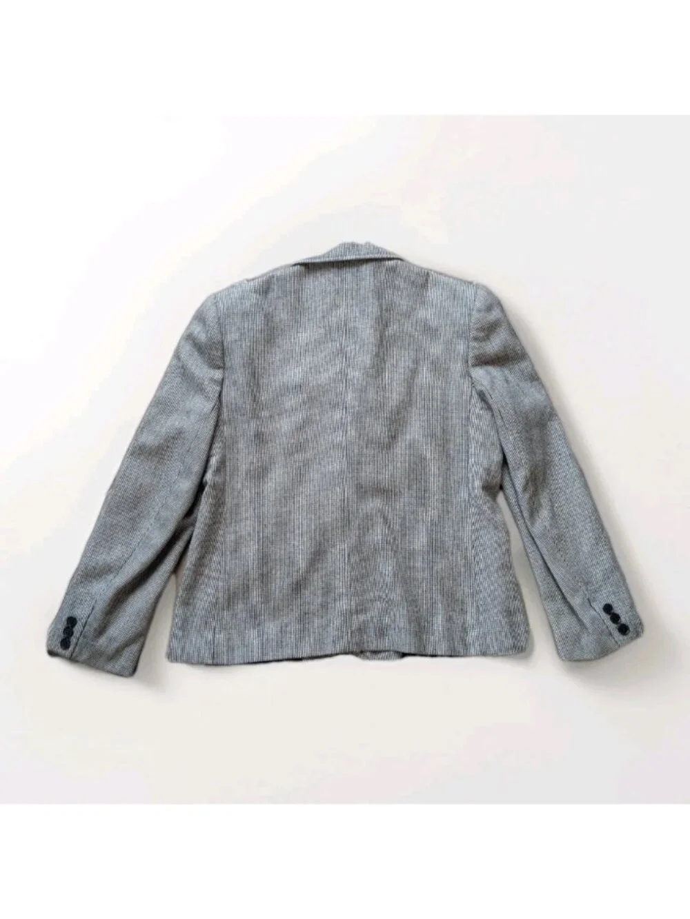 Vintage Evan‑Picone Blazer Jacket SZ 10 USA Union Made 80s 90s Houndstooth ILGWU - Picture 2 of 8
